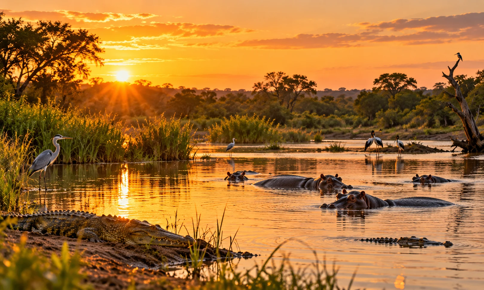 Sunset Dam · imagen ilustrativa, no documental