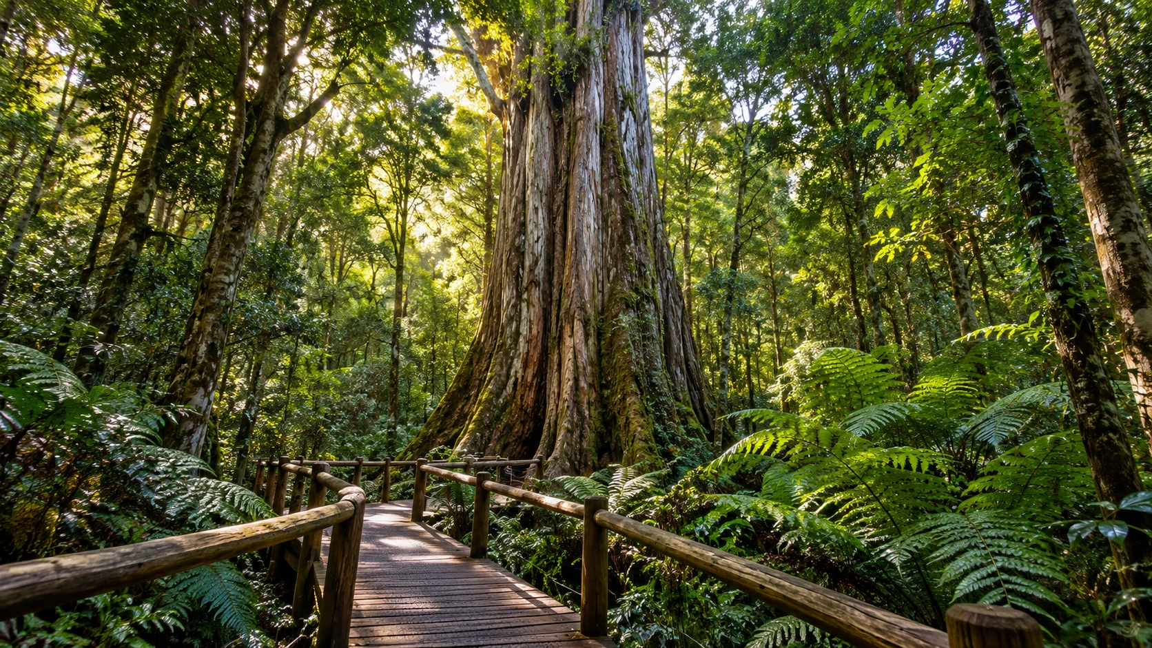 Visual original orientativa de The Big Tree · Tsitsikamma